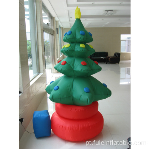 Árvore de Natal inflável animada girando para decoração